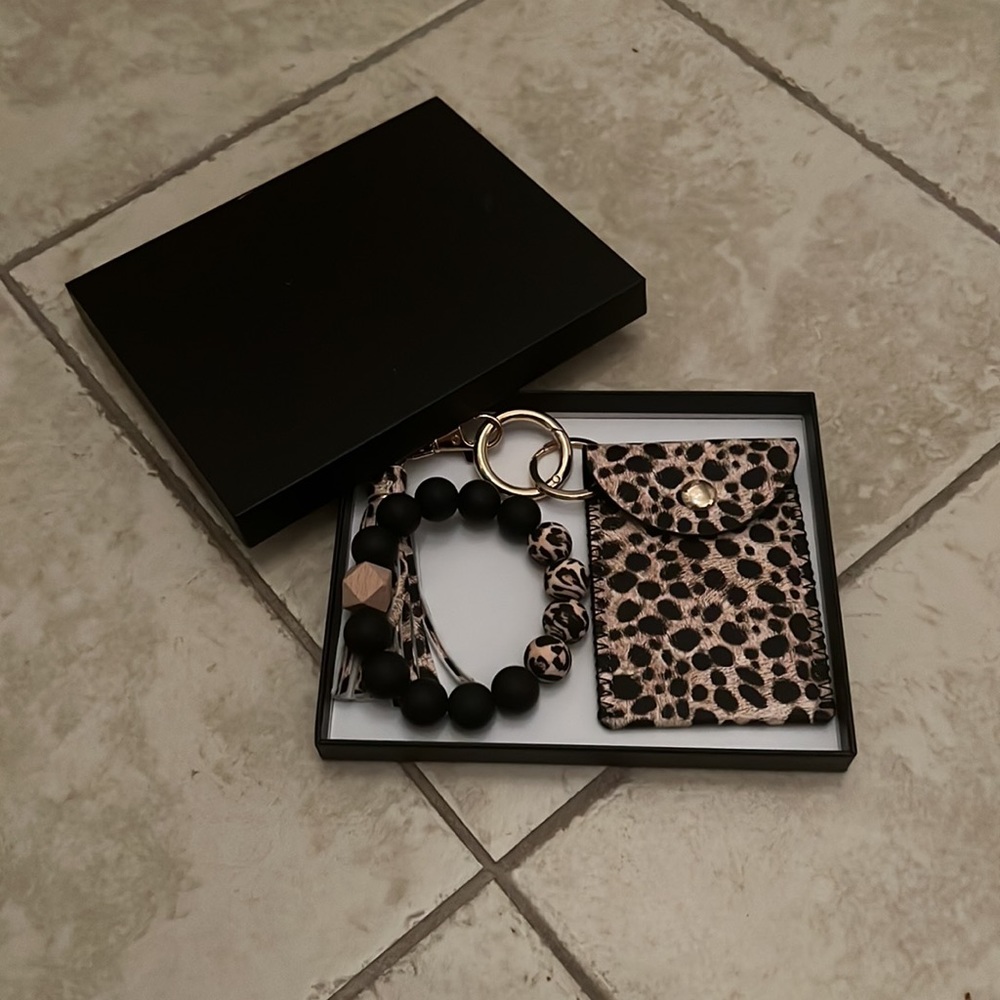 Funky bracelet and ID holder set